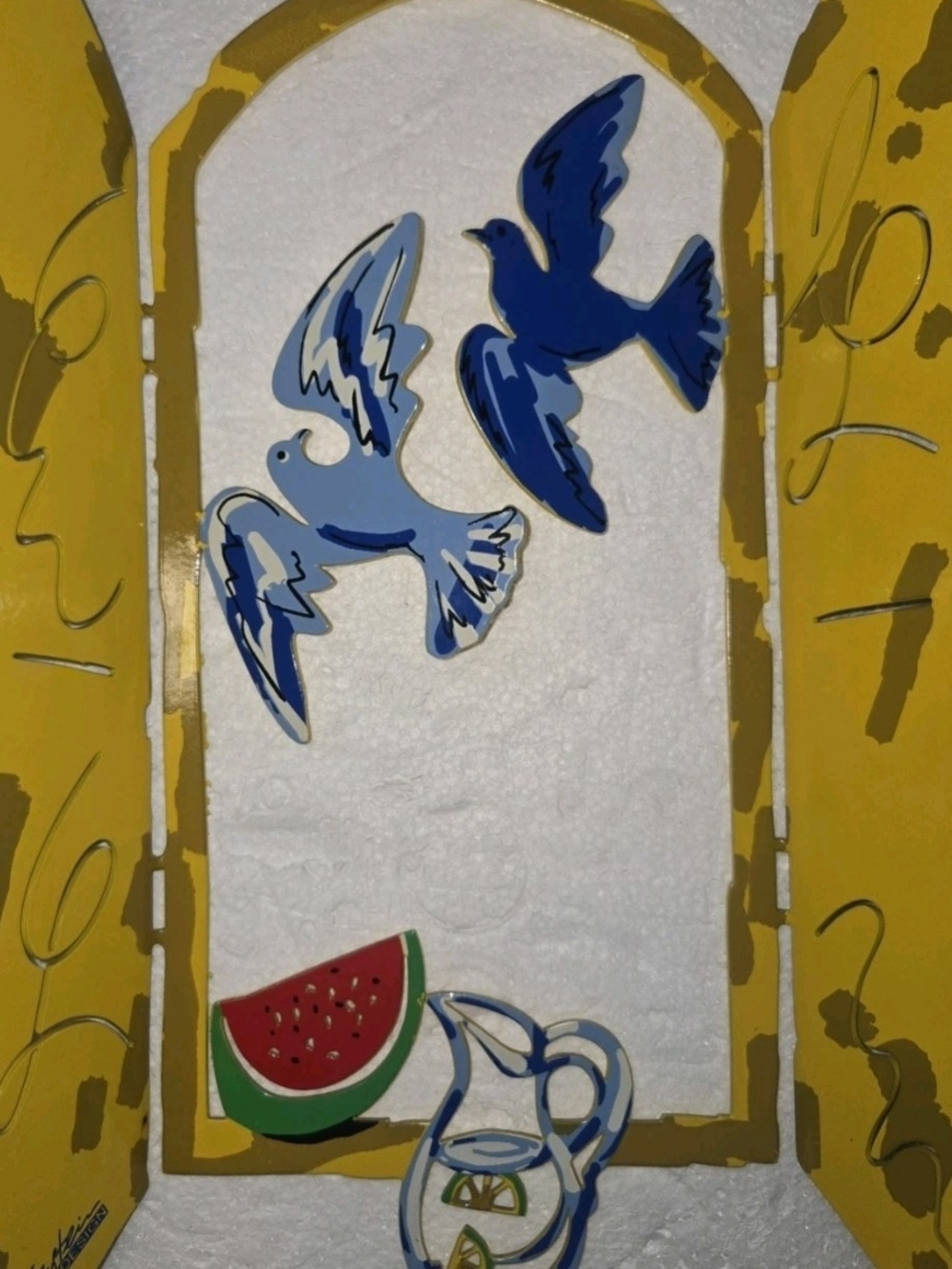 Israeli Summer Window Metal Cutout Sculpture by David Gerstein Designs 2012